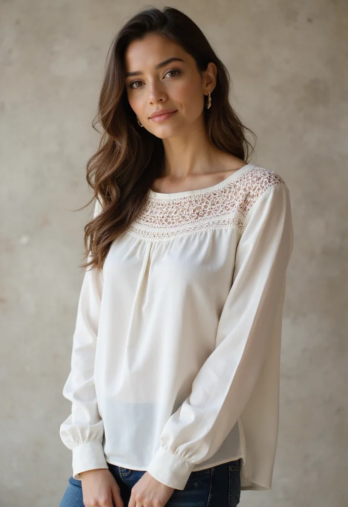 Crochet Blouse Free Pattern: Stylish Guide to Handmade Tops with 22 Elegant Designs - 10. The Elegant Boat Neck