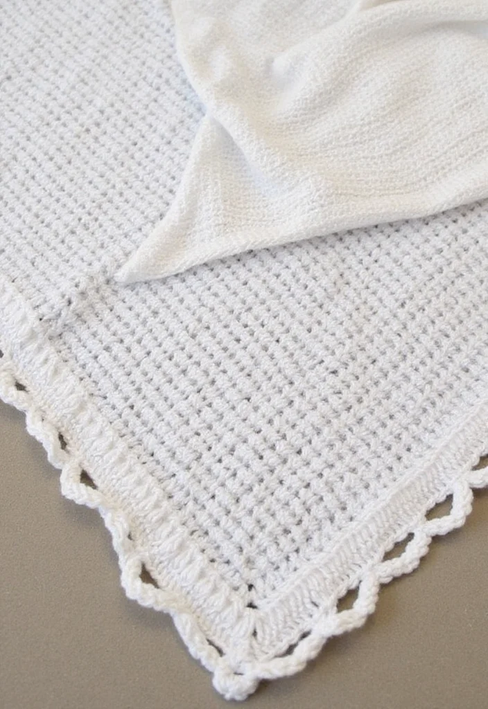 Crochet Borders for Blankets: Guide to Beautiful Edges with 22 Inspiring Ideas - 10. Simple Chain Stitch Border