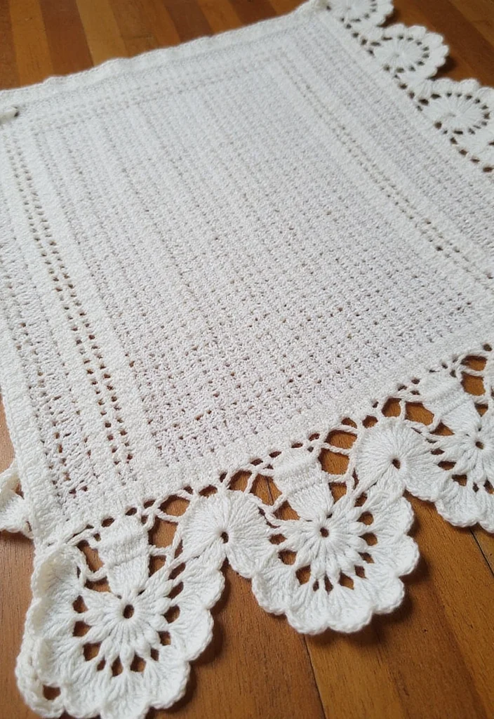 Crochet Borders for Blankets: Guide to Beautiful Edges with 22 Inspiring Ideas - 20. Scalloped Edge