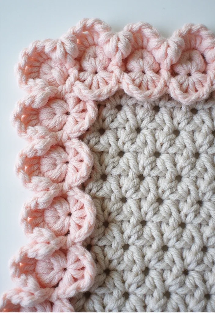 Crochet Borders for Blankets: Guide to Beautiful Edges with 22 Inspiring Ideas - 22. Looping Edge