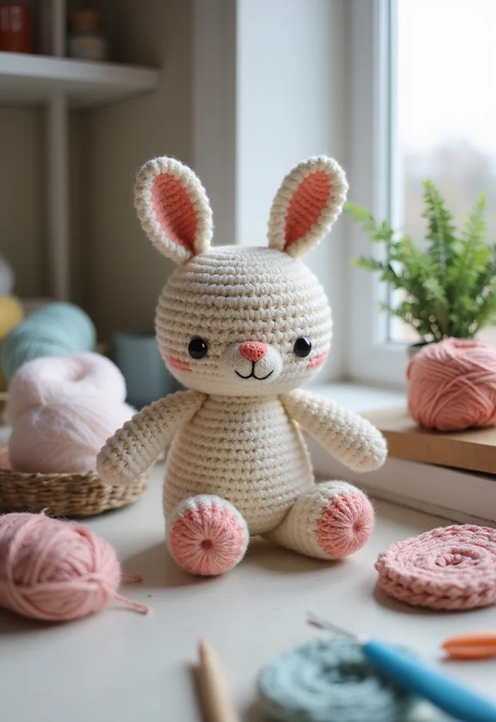 Crochet Bunny Pattern Free: Fun Guide for Adorable Bunny Projects with 22 Cute Designs - 1. Classic Crochet Bunny