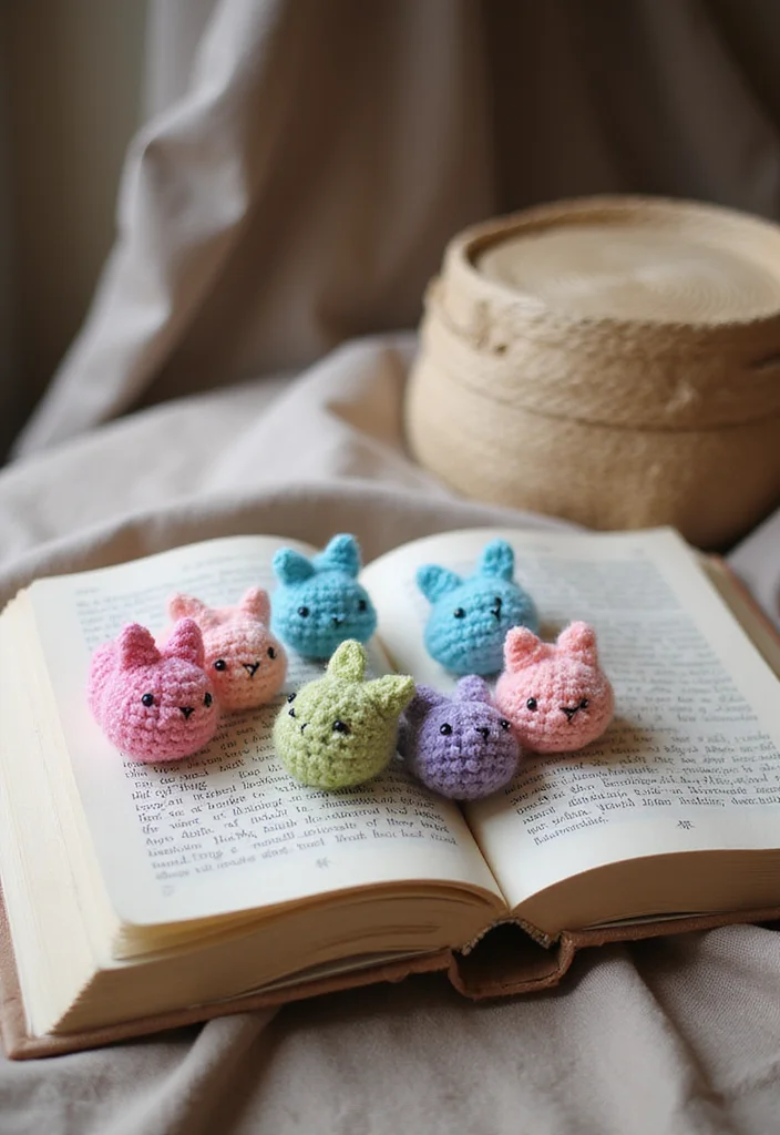 Crochet Bunny Pattern Free: Fun Guide for Adorable Bunny Projects with 22 Cute Designs - 19. Bunny Bookmark