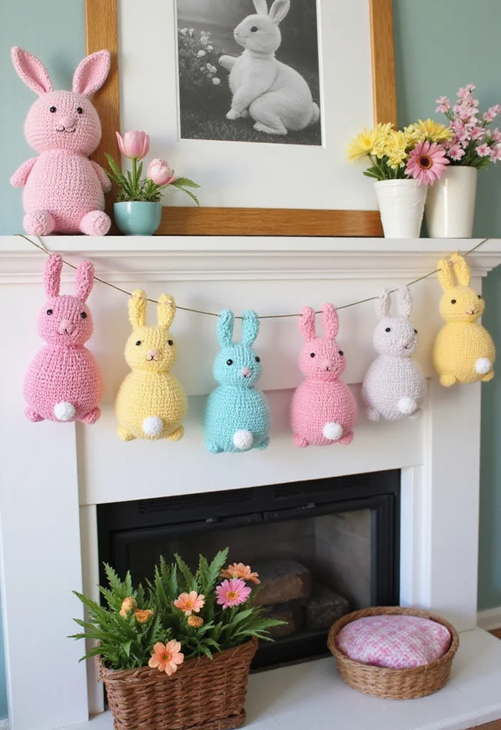 Crochet Bunny Pattern Free: Fun Guide for Adorable Bunny Projects with 22 Cute Designs - 7. Bunny Garlands