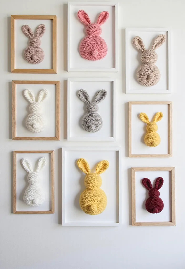 Crochet Bunny Pattern Free: Fun Guide for Adorable Bunny Projects with 22 Cute Designs - 8. Bunny Wall Art