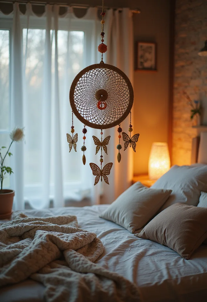 Crochet Butterfly Free Pattern: Easy Guide to Elegant Butterfly Creations with 22 Ideas - 6. Butterfly Dreamcatchers