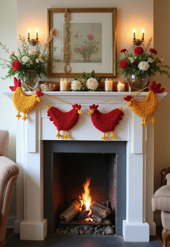 Crochet Chicken Pattern Free: Step-by-Step Guide to Adorable Chicken Projects - 10. Crochet Chicken Garland