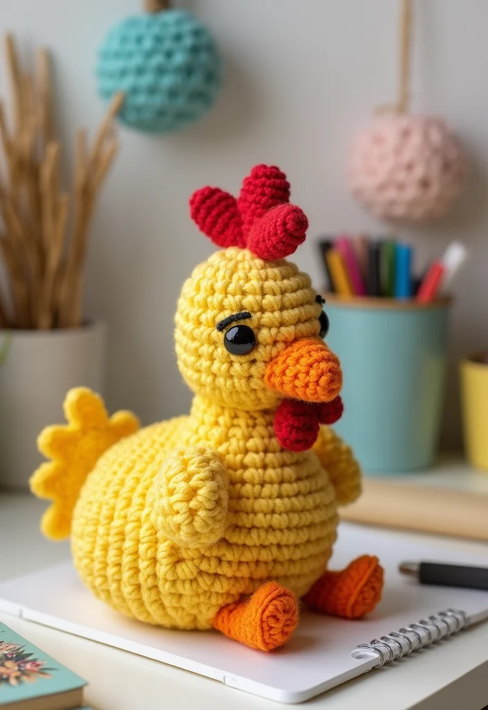 Crochet Chicken Pattern Free: Step-by-Step Guide to Adorable Chicken Projects - 16. Chicken Phone Holder