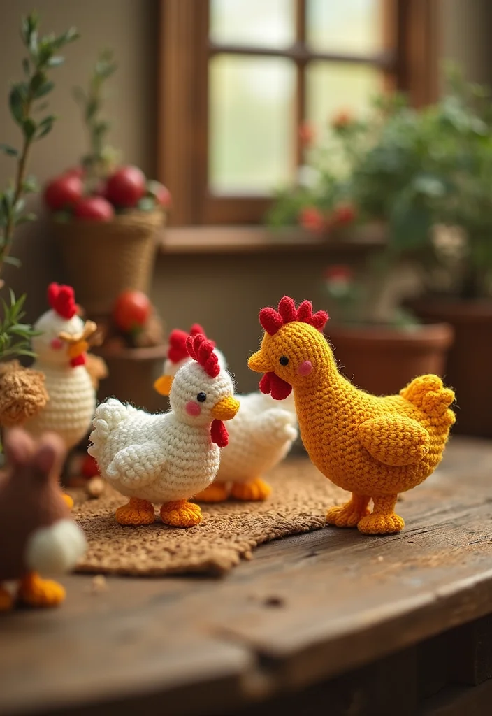 Crochet Chicken Pattern Free: Step-by-Step Guide to Adorable Chicken Projects - 18. Crochet Farmyard Scene