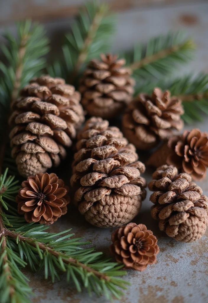 Crochet Christmas Ornaments Free: Festive Guide to Handmade Decorations with 22 Creative Designs - 15. Crochet Pine Cones