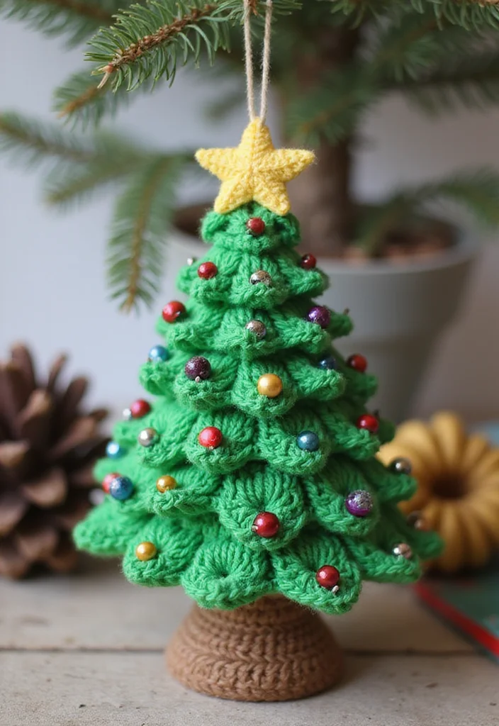 Crochet Christmas Ornaments Free: Festive Guide to Handmade Decorations with 22 Creative Designs - 2. Festive Crochet Christmas Tree