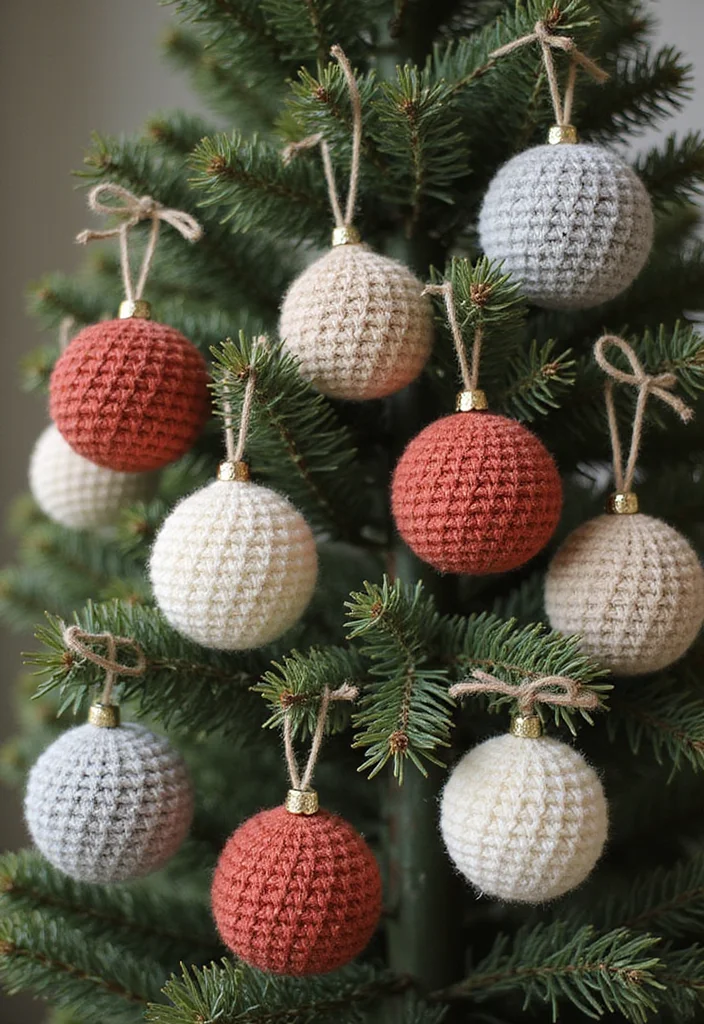 Crochet Christmas Ornaments Free: Festive Guide to Handmade Decorations with 22 Creative Designs - 22. Eco-Friendly Crochet Ornaments with Natural Fibers
