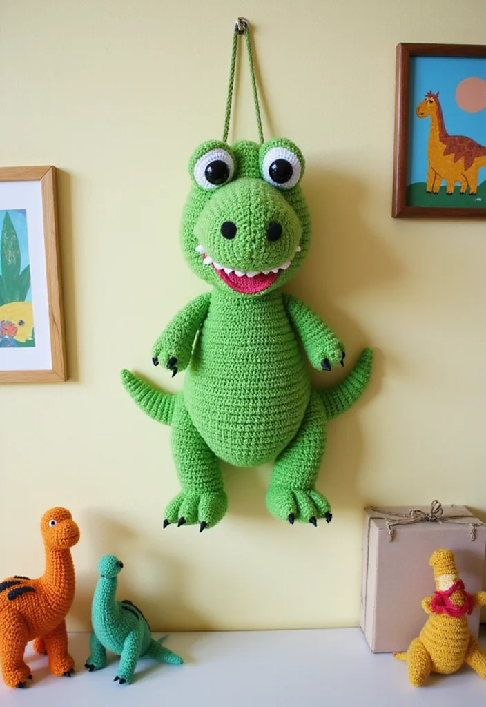 Crochet Dinosaur Pattern Free: Fun Guide for Prehistoric Projects with 22 Cute Designs - 1. T-Rex Delight