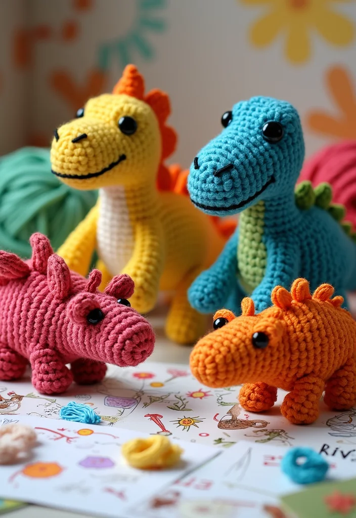 Crochet Dinosaur Pattern Free: Fun Guide for Prehistoric Projects with 22 Cute Designs - 21. Educational Dino Craft Kits