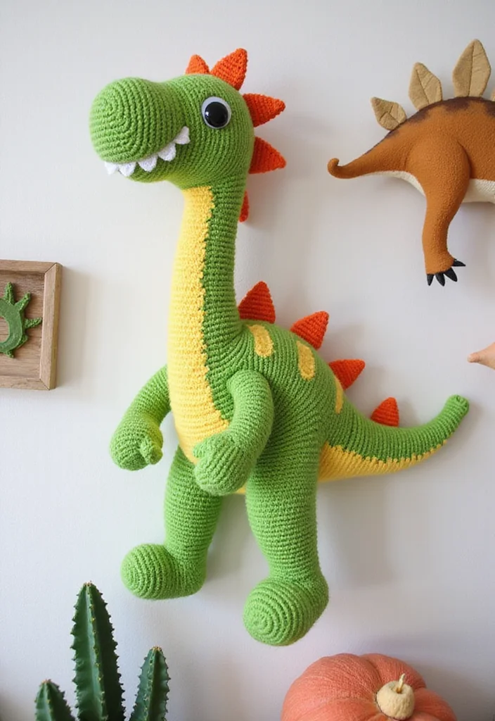 Crochet Dinosaur Pattern Free: Fun Guide for Prehistoric Projects with 22 Cute Designs - 3. Brachiosaurus Buddy