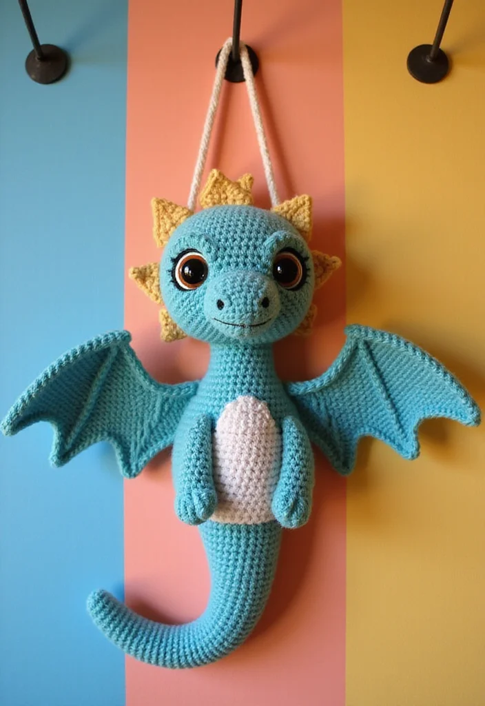 Crochet Dinosaur Pattern Free: Fun Guide for Prehistoric Projects with 22 Cute Designs - 4. Pterodactyl Playtime