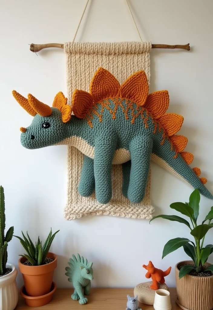 Crochet Dinosaur Pattern Free: Fun Guide for Prehistoric Projects with 22 Cute Designs - 6. Adorable Ankylosaurus
