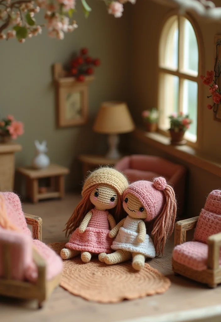 Crochet Dolls Free Patterns: Step-by-Step Guide to Crafting Adorable Dolls with 22 Inspirations - 10. Dollhouse Dolls