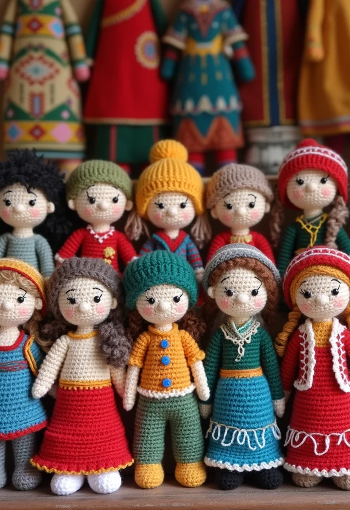Crochet Dolls Free Patterns: Step-by-Step Guide to Crafting Adorable Dolls with 22 Inspirations - 21. Doll Costumes from Different Cultures