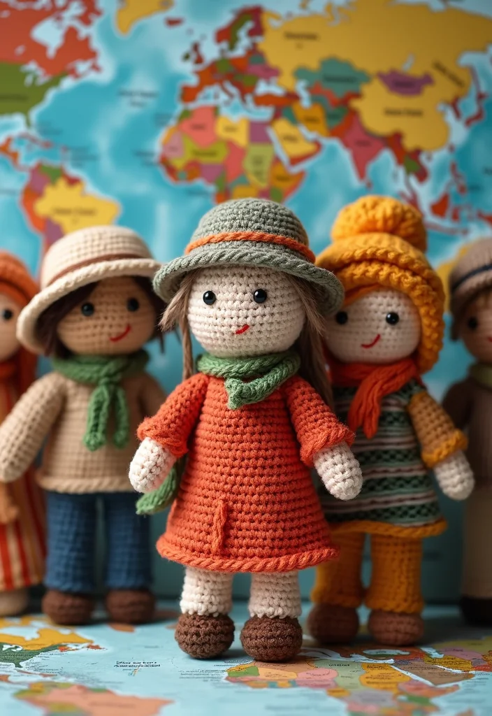 Crochet Dolls Free Patterns: Step-by-Step Guide to Crafting Adorable Dolls with 22 Inspirations - 8. Travel-themed Dolls