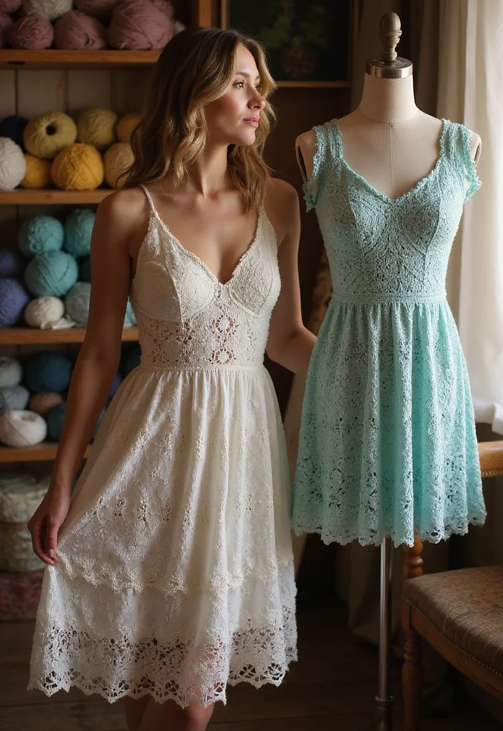 Crochet Dress Pattern Free: Complete Tutorial for Crafting Elegant Dresses with 22 Visual Inspirations - 1. The Classic A-Line Crochet Dress