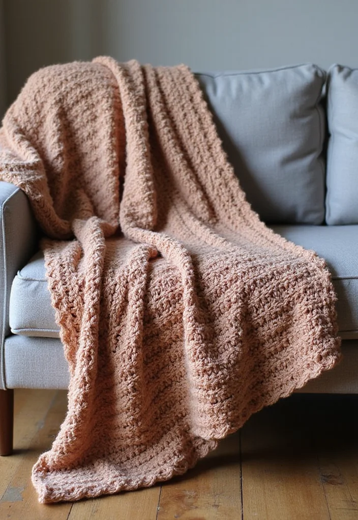 Crochet Gifts for Men: Friendly Guide to Handmade Presents with 22 Unique Ideas - 1. Cozy Throw Blanket