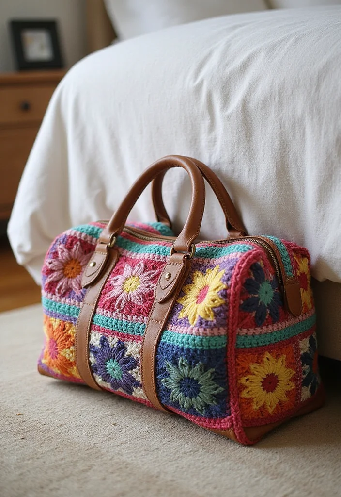 Crochet Gifts for Men: Friendly Guide to Handmade Presents with 22 Unique Ideas - 16. Crochet Travel Bag