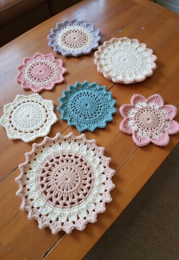 Crochet Gifts for Men: Friendly Guide to Handmade Presents with 22 Unique Ideas - 2. Stylish Coasters