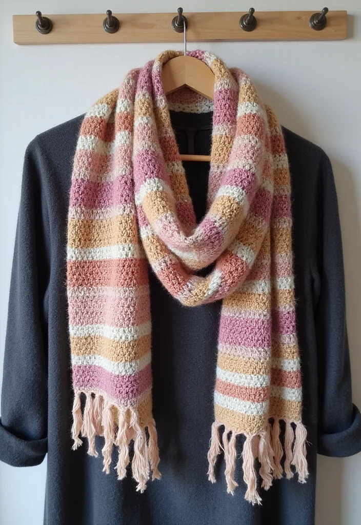 Crochet Gifts for Men: Friendly Guide to Handmade Presents with 22 Unique Ideas - 21. Crochet Scarf