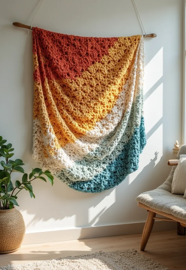 Crochet Gifts for Men: Friendly Guide to Handmade Presents with 22 Unique Ideas - 4. Wall Hanging