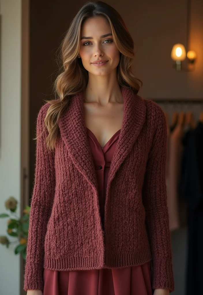 Crochet Granny Square Cardigan: Friendly Guide to Cozy Layers with 22 Inspiring Variations - 13. Elegant Evening Granny Square Cardigan
