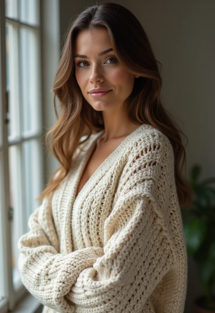 Crochet Granny Square Cardigan: Friendly Guide to Cozy Layers with 22 Inspiring Variations - 5. Textured Granny Square Cardigan