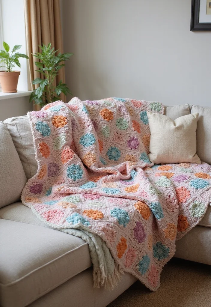 Crochet Granny Square Pattern: Step-by-Step Guide to Classic Squares with 22 Creative Ideas - 1. Classic Granny Square Blanket