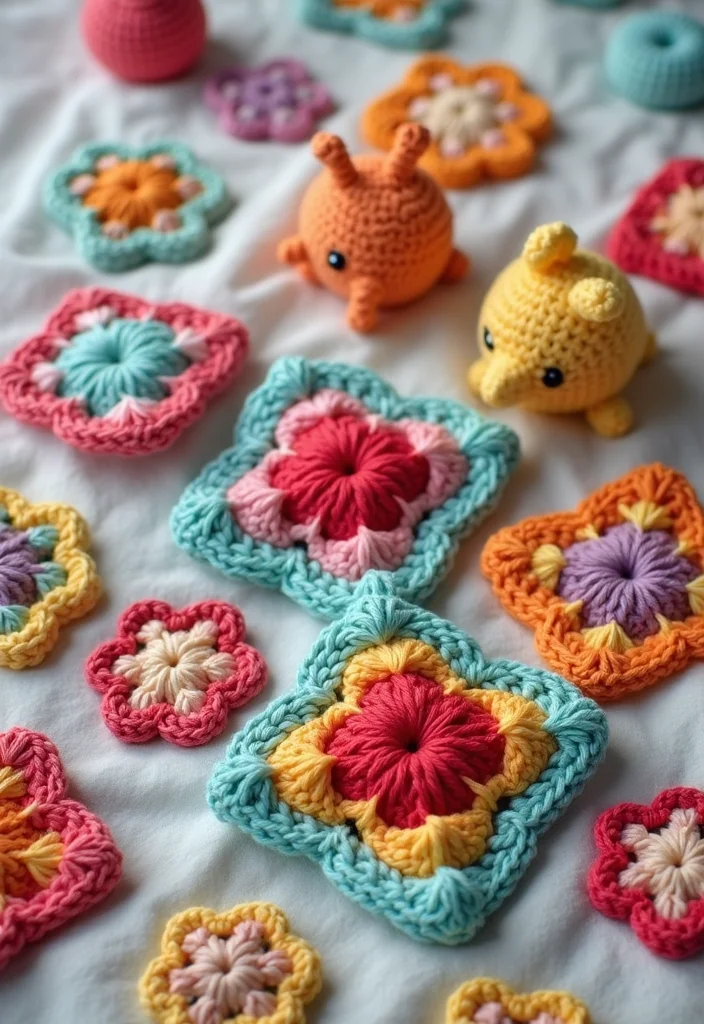 Crochet Granny Square Pattern: Step-by-Step Guide to Classic Squares with 22 Creative Ideas - 15. Creative Baby Toys