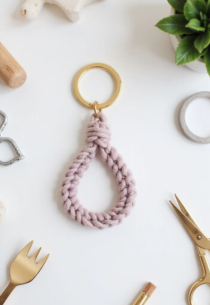 Crochet Keychain Pattern Free: Step-by-Step Guide to Charming Keychains with 22 Ideas - 17. Simple Keychain Loop