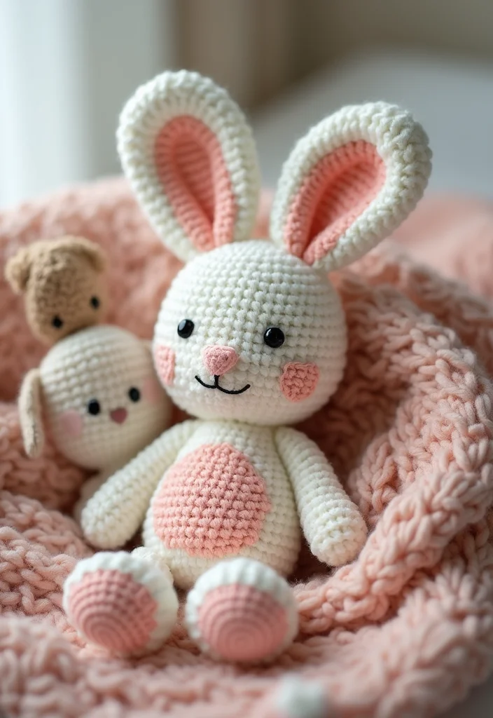 Crochet Lovey Free Pattern: Step-by-Step Guide to Sweet Comfort Items with 22 Inspiring Designs - 1. Adorable Bunny Lovey