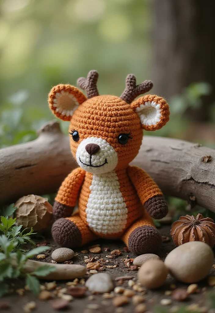 Crochet Lovey Free Pattern: Step-by-Step Guide to Sweet Comfort Items with 22 Inspiring Designs - 20. Gentle Baby Deer Lovey