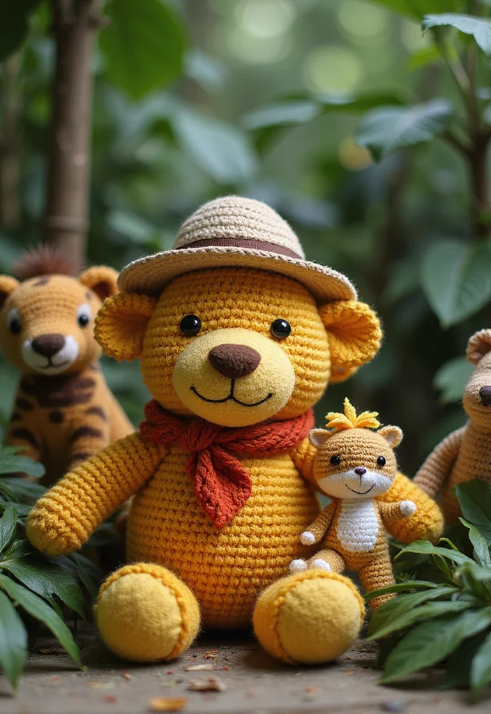 Crochet Lovey Free Pattern: Step-by-Step Guide to Sweet Comfort Items with 22 Inspiring Designs - 9. Safari Adventure Lovey