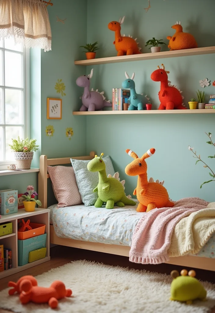 Crochet Plushies Pattern Free: Easy Guide to Creating Cute Plushies with 22 Fun Designs - 10. Delightful Dinosaurs