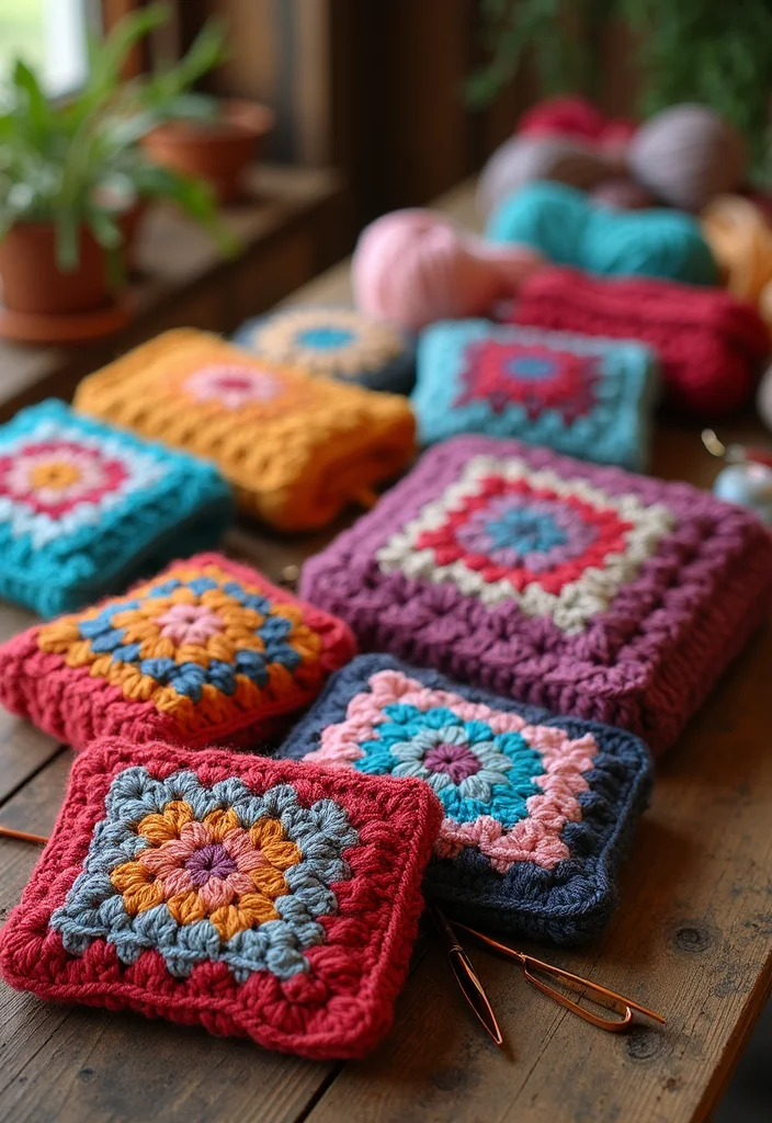 Crochet Purse Pattern Free: Step-by-Step Guide to Handmade Bags with 22 Stylish Designs - 1. The Classic Granny Square Purse