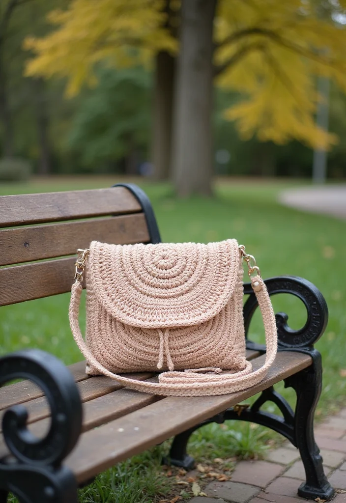 Crochet Purse Pattern Free: Step-by-Step Guide to Handmade Bags with 22 Stylish Designs - 19. Everyday Casual Sling Bag