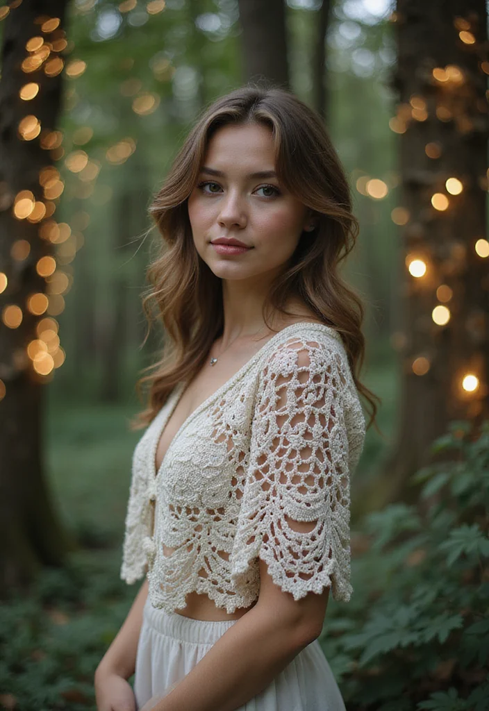 Crochet Shrug Pattern Free: Stylish Guide to Layered Outfits with 22 Lovely Examples - 19. Whimsical Fairy Tale Shrug