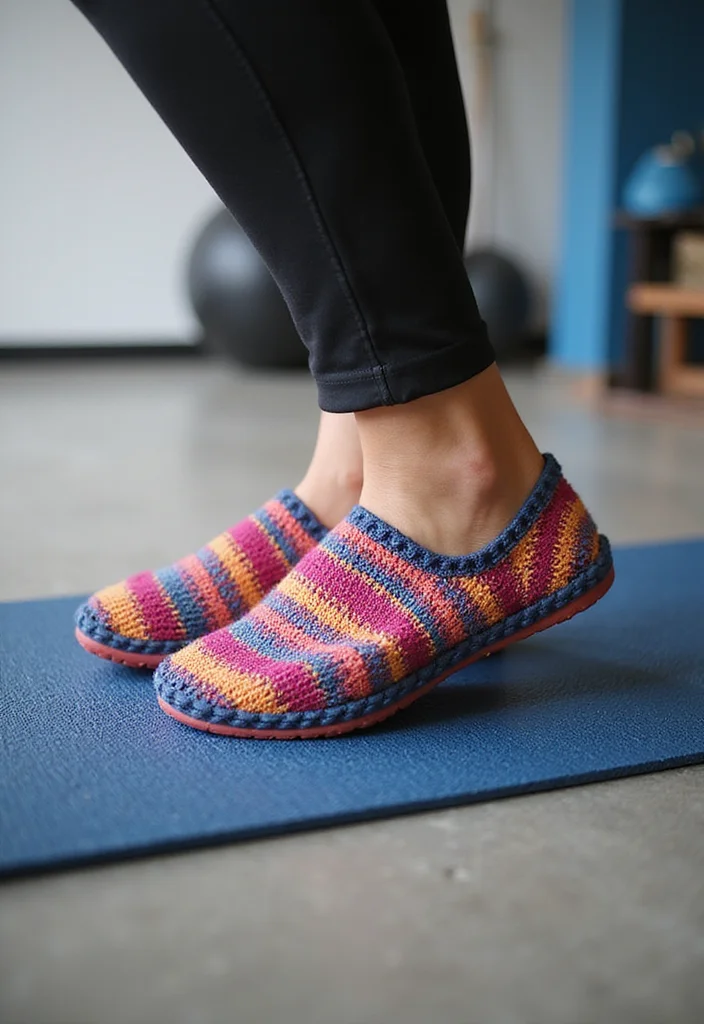 Crochet Slippers Free Pattern: Step-by-Step Guide to Cozy Footwear with 22 Creative Designs - 12. Sporty Slippers