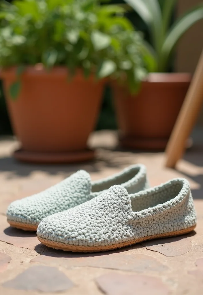Crochet Slippers Free Pattern: Step-by-Step Guide to Cozy Footwear with 22 Creative Designs - 20. Outdoor-Ready Slippers
