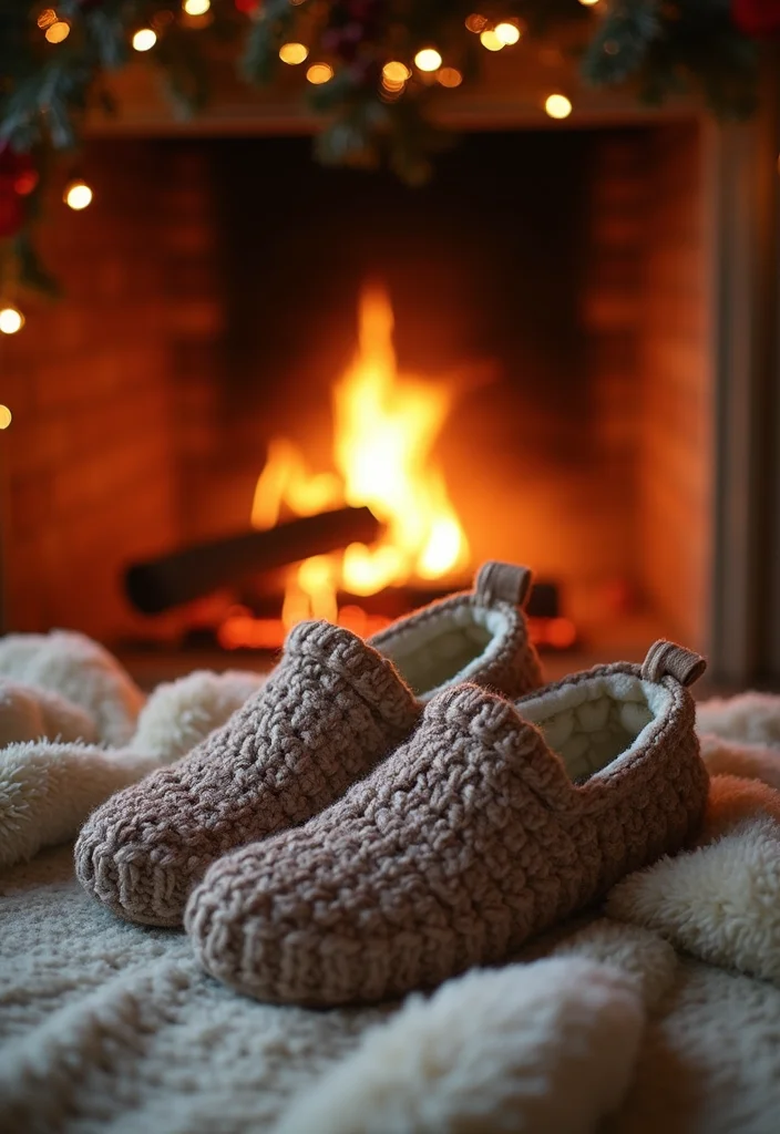 Crochet Slippers Free Pattern: Step-by-Step Guide to Cozy Footwear with 22 Creative Designs - 21. Chilly Day Slippers
