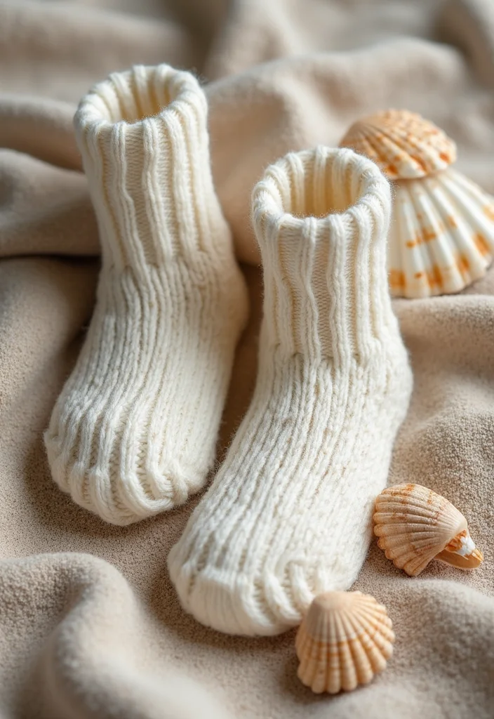 Crochet Socks Free Pattern: Easy Guide to Handmade Socks with 22 Fun Designs - 10. Textured Shell Socks