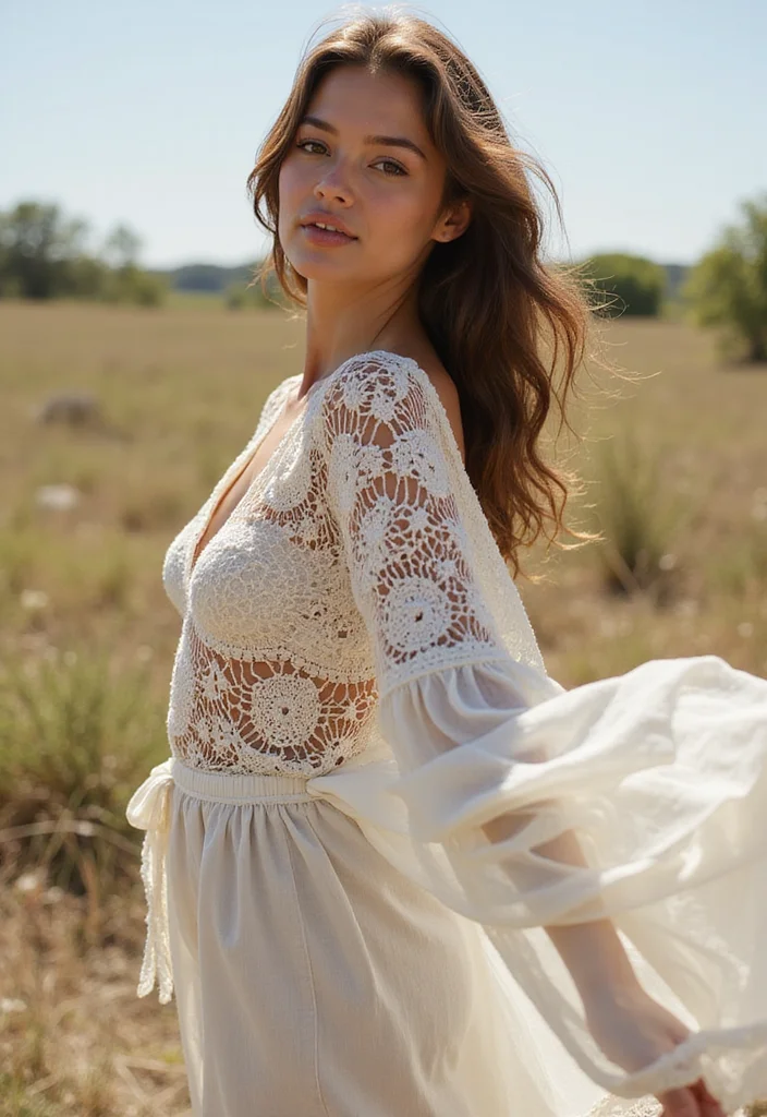 Crochet Top Pattern Free: Stylish Guide to Handmade Tops with 22 Unique Designs - 16. Flowy Kimono Top