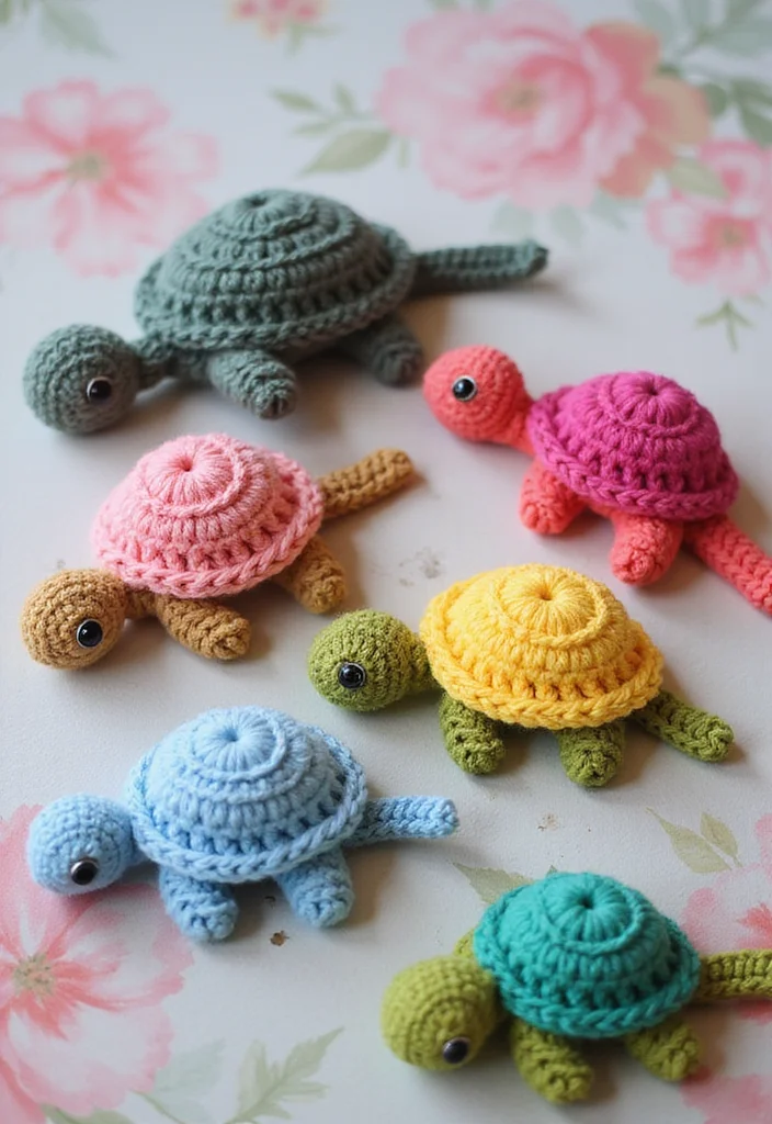 Crochet Turtle Pattern Free: Step-by-Step Guide to Charming Turtle Designs with 22 Inspirations - 15. Turtle Hair Accessories