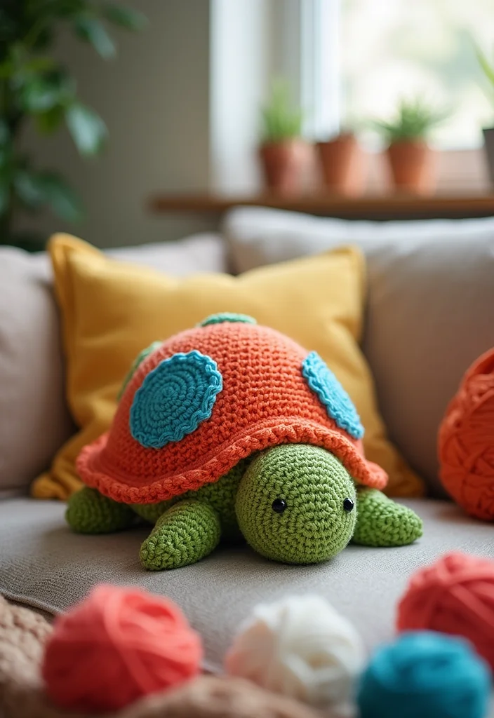 Crochet Turtle Pattern Free: Step-by-Step Guide to Charming Turtle Designs with 22 Inspirations - 3. Turtley Awesome Pillow