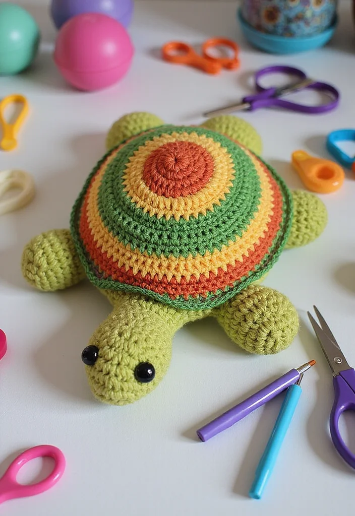 Crochet Turtle Pattern Free: Step-by-Step Guide to Charming Turtle Designs with 22 Inspirations - 9. Turtle Pouch for Small Items