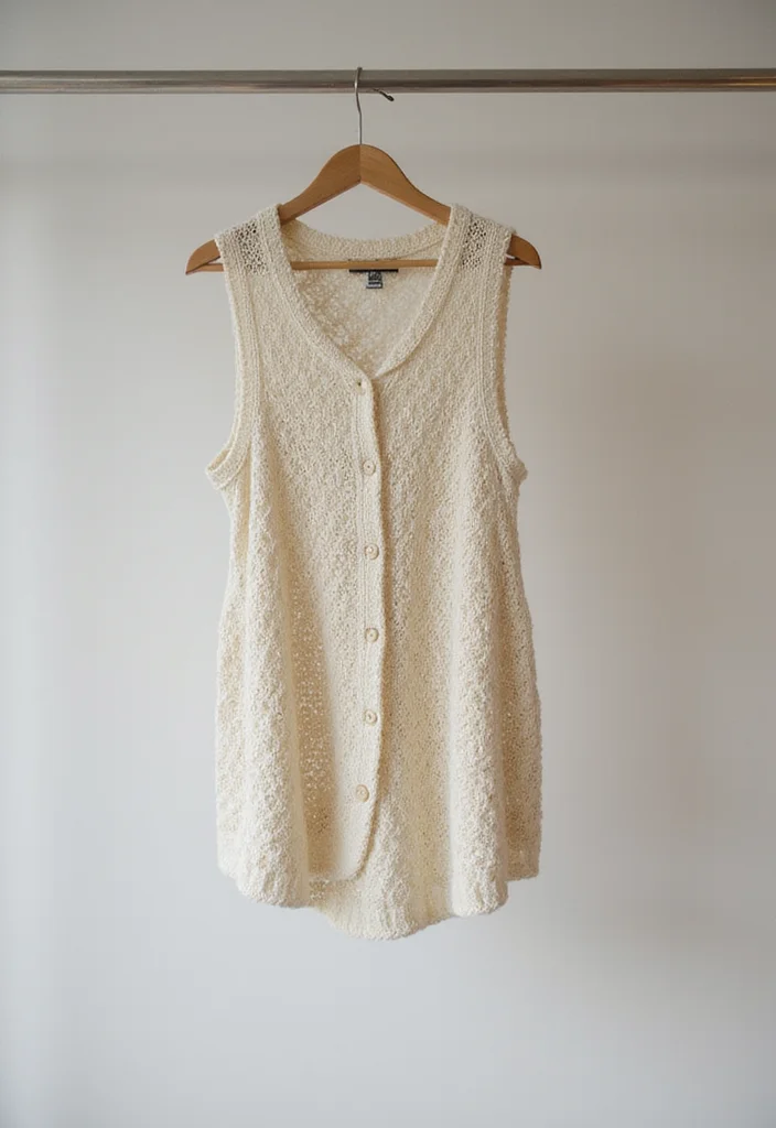 Crochet Vest Pattern Free: A Complete Guide to Stylish Layers with 22 Creative Examples - 18. Minimalist Vest